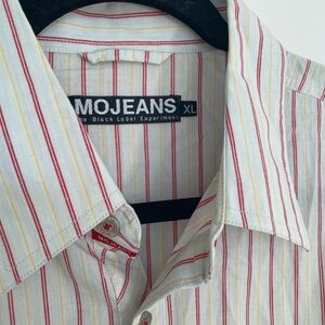 Men's Striped Shirt - Multicolor with embroidered back Mojeans XL embroidered
